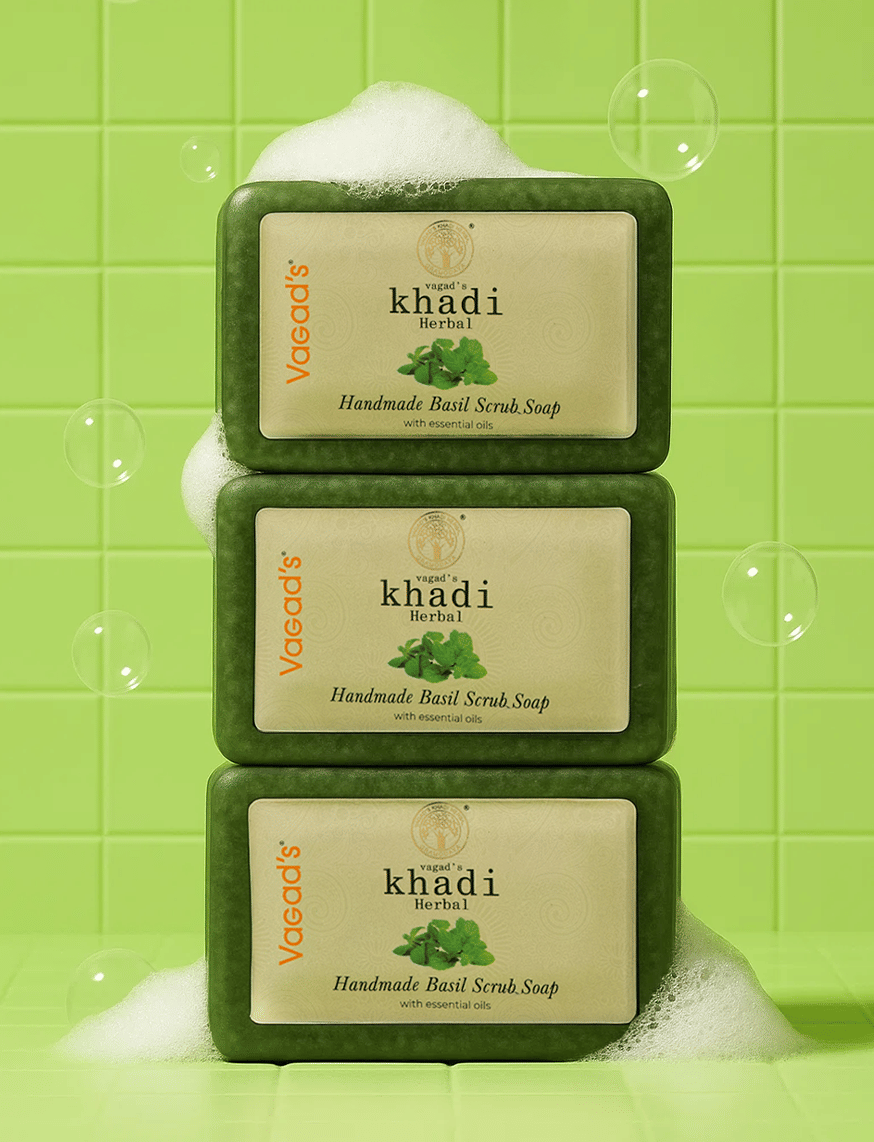 Handmade Basil Scrub Soap