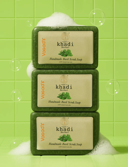 Handmade Basil Scrub Soap