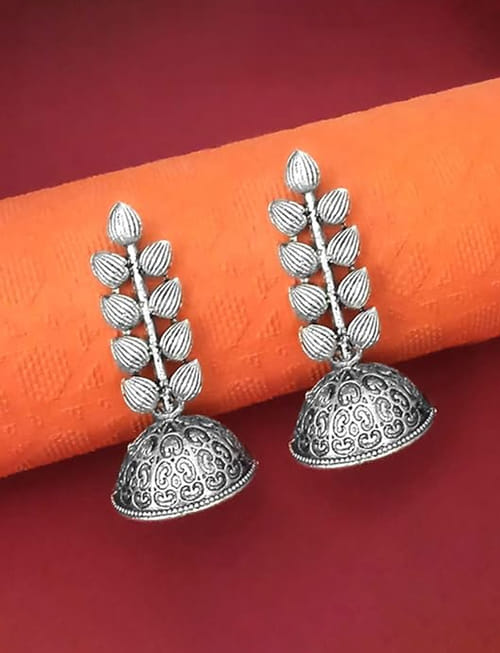 Silver Jhumka