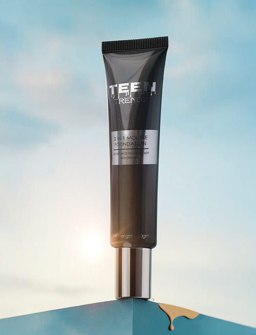 2 In 1 Mousse Foundation- 02 Natural Beige