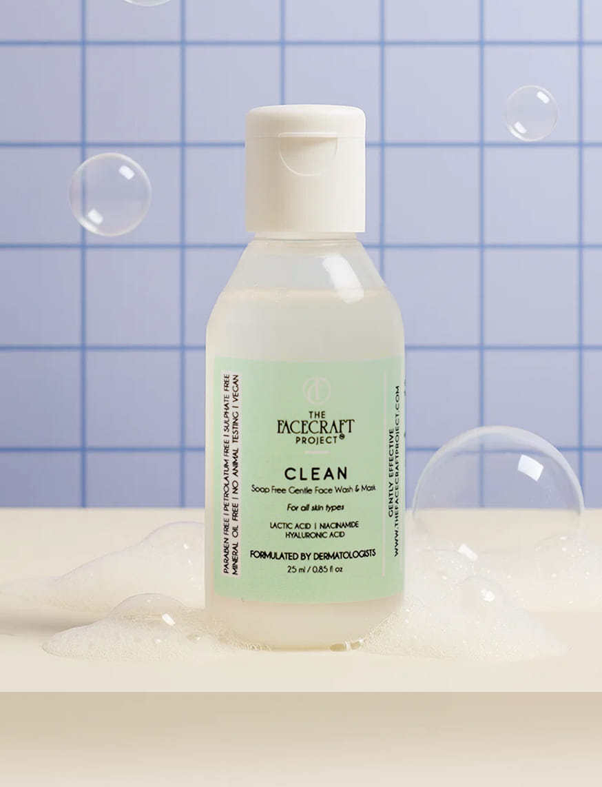 Clean Soap Free Gentle Face Wash & Mask