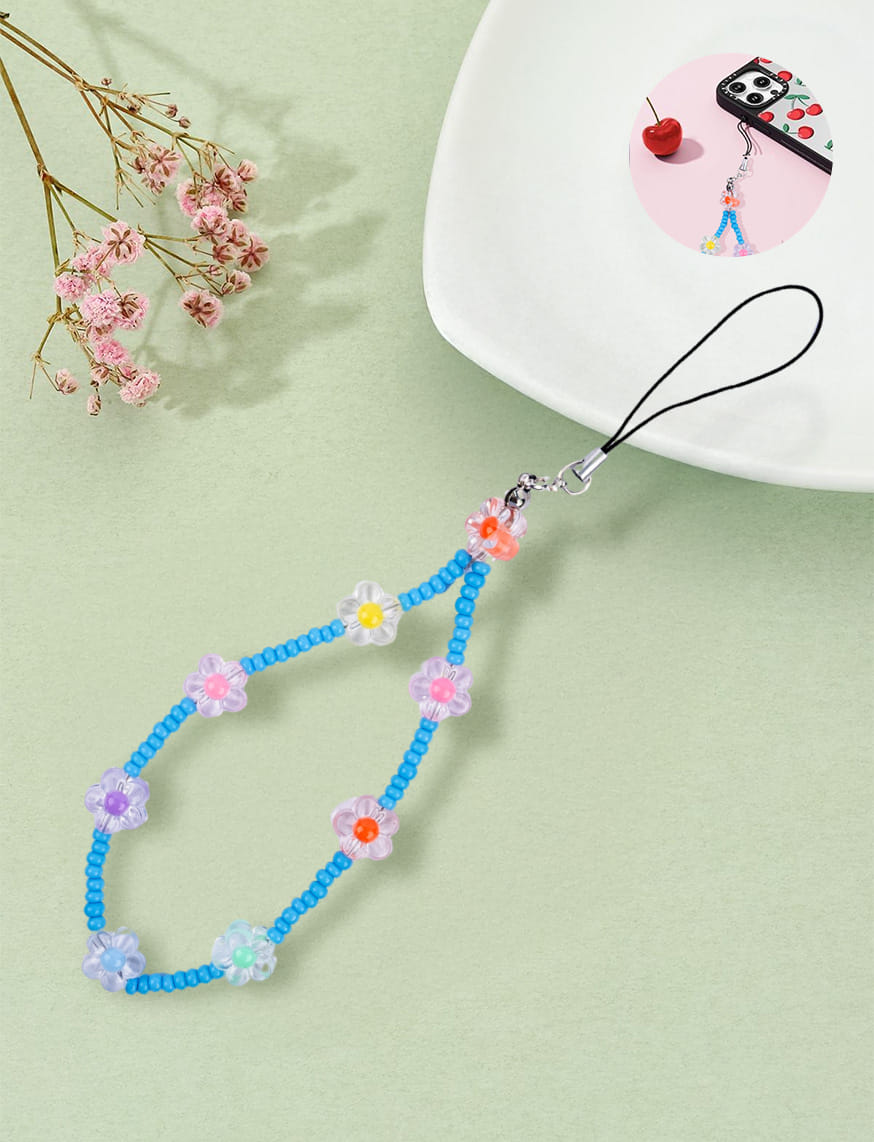 Blue Phone Charm
