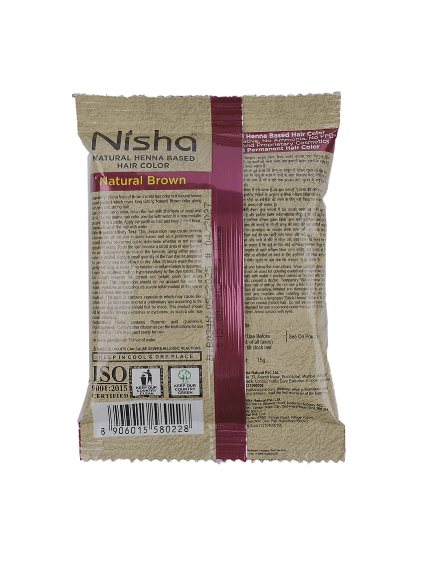 Henna Based Hair Color- Natural Brown – thumbnail 2