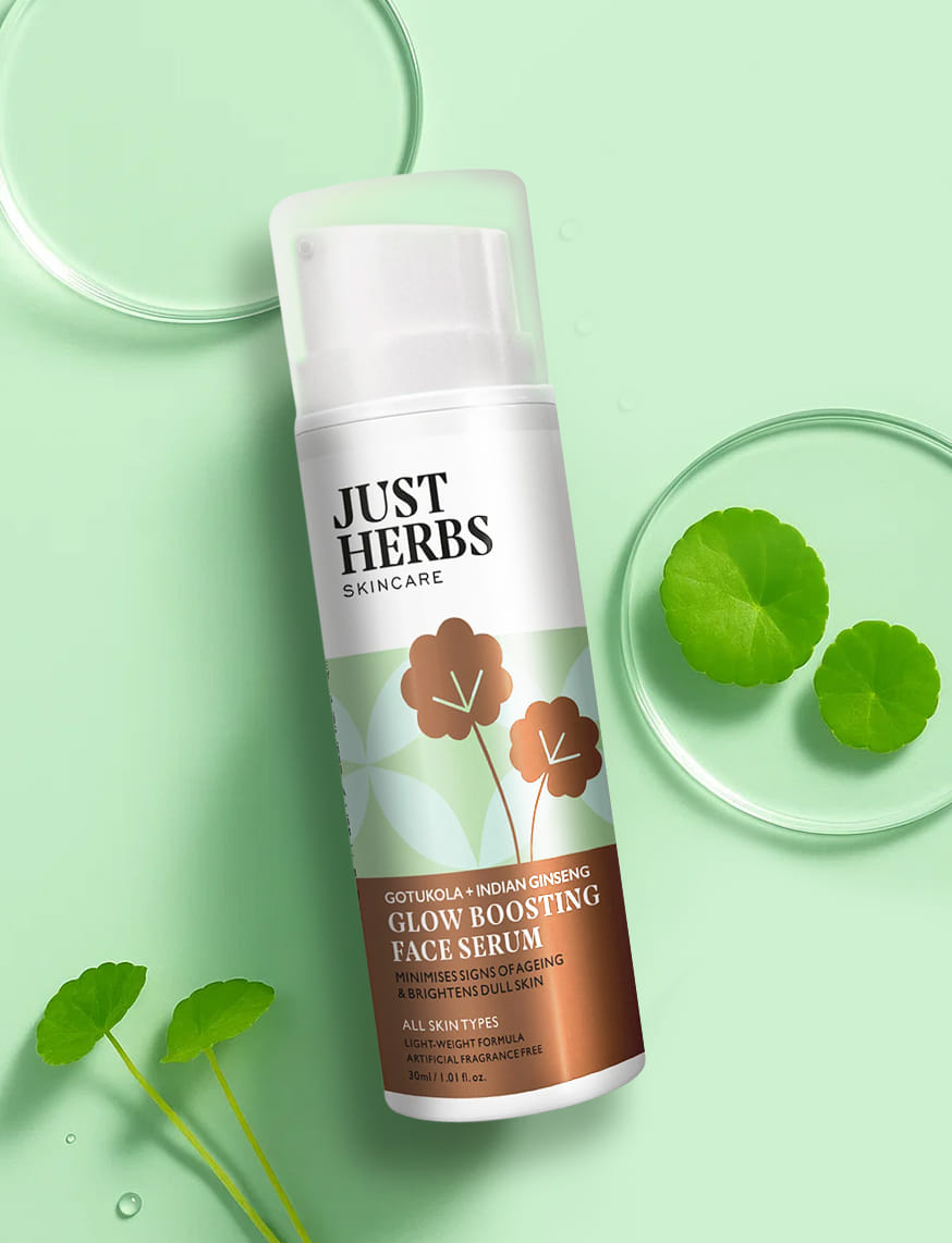 Glow Boosting Face Serum With Gotukola + Indian Ginseng