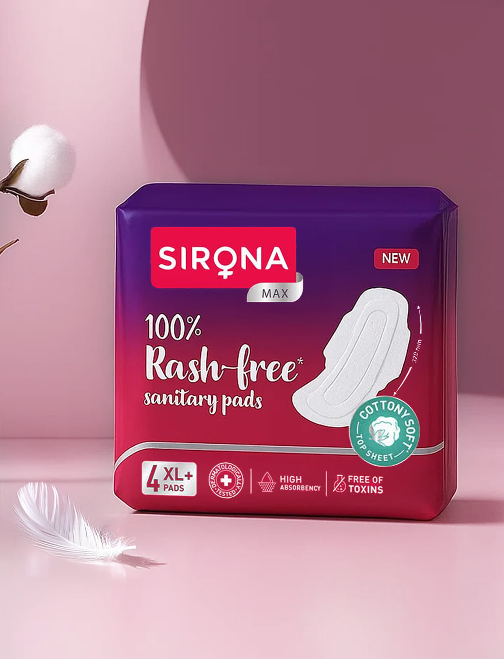 100% Rash- Free Sanitary Pad (XL+)