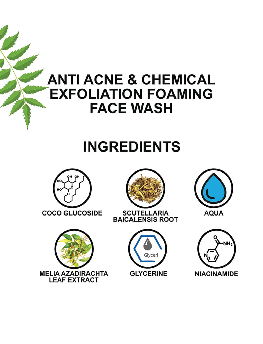 Anti Acne & Chemical Exfoliation Foaming Face Wash – thumbnail 3