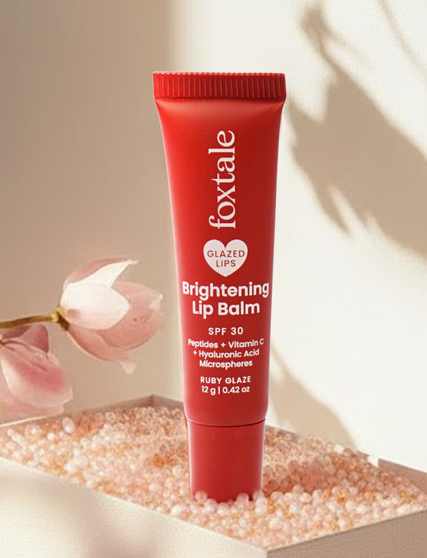 Glazed Lips Brightening Lip Balm - Ruby Glaze