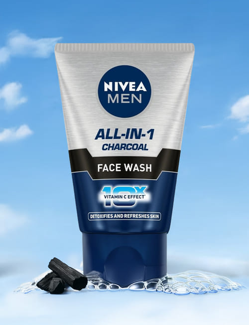 Men All In 1 Charcoal Facewash