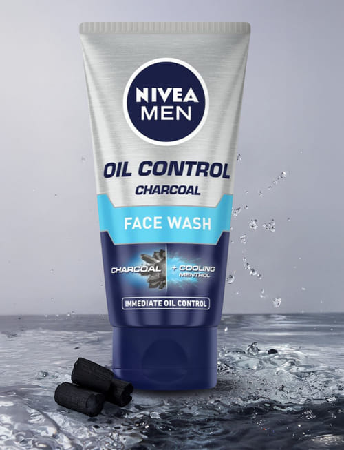 Men Oil Control Charcoal Face Wash