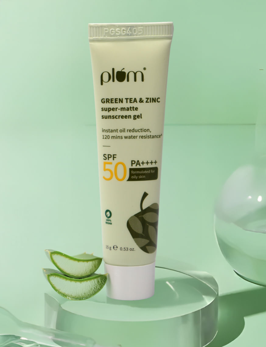 Green Tea & Zinc Super-Matte Sunscreen Gel