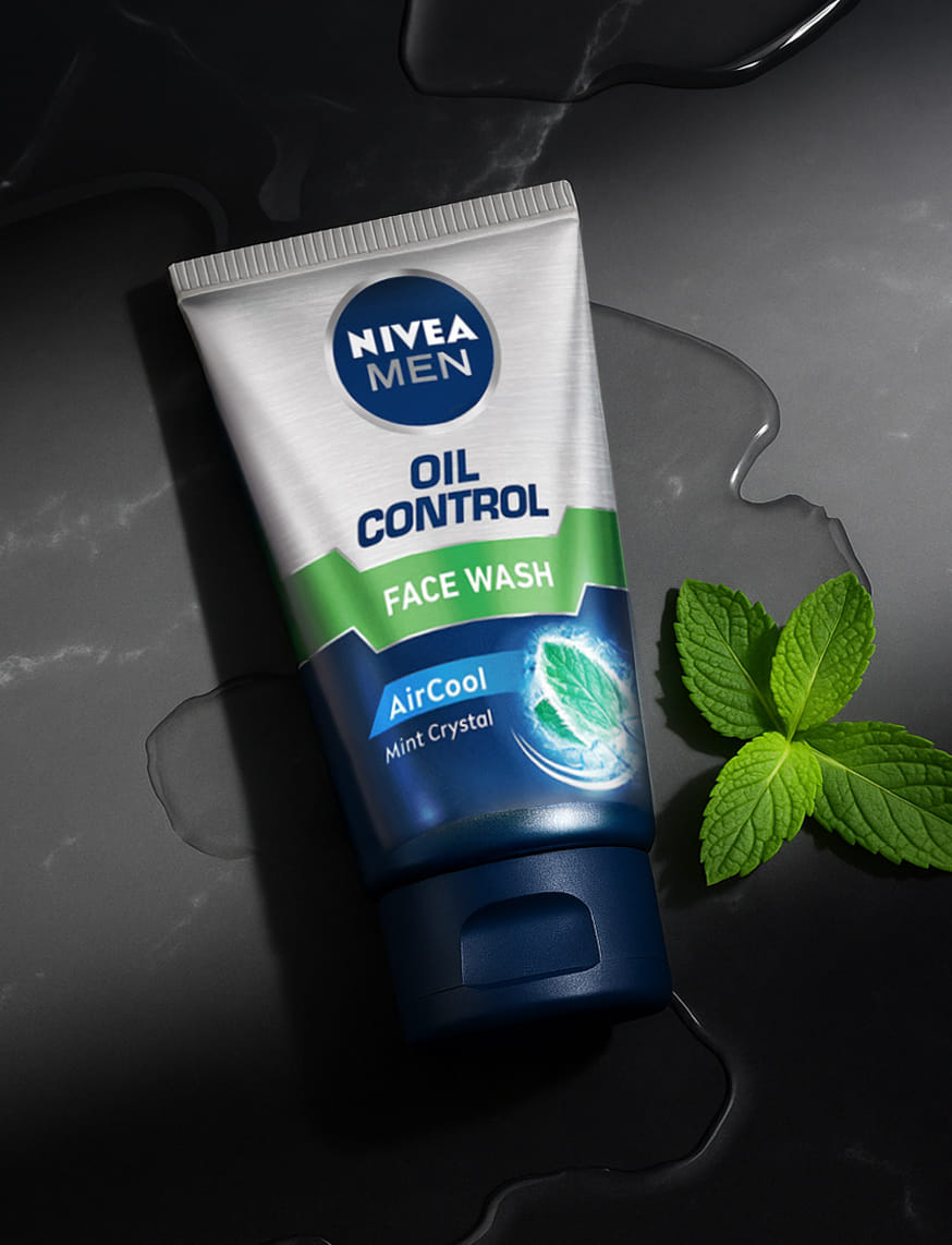 Men Air Cool Oil Control - Face Wash With Mint Crystal