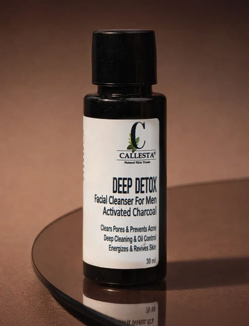 Deep Detox Facial Cleanser For Men With Activated Charcoal