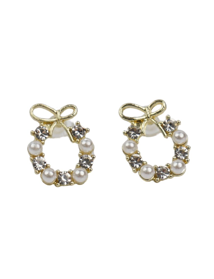 Radiant Pearl Hoops Earrings – thumbnail 2