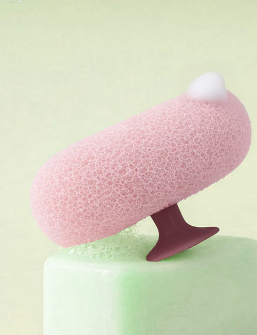 Bath Sponge Cleaning Brush With Suction Bath Sponge Cleaning Brush With Suction