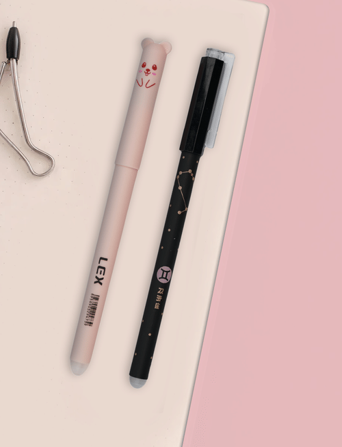 Erasable Pen - Black And White Erasable Pen - Black And White