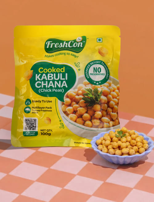 Cooked Kabuli Chana (Chickpeas)