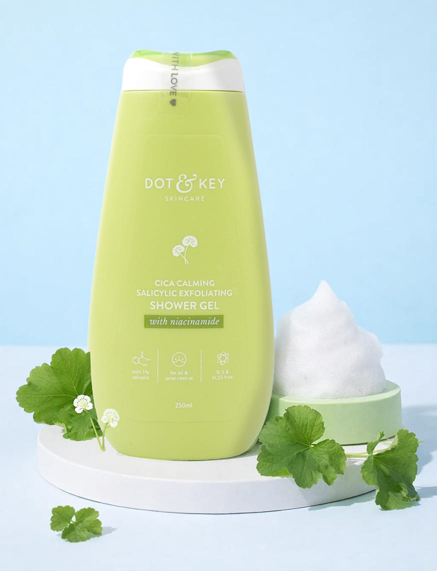 Cica Calming Salicylic Exfoliating Shower Gel With Niacinamide