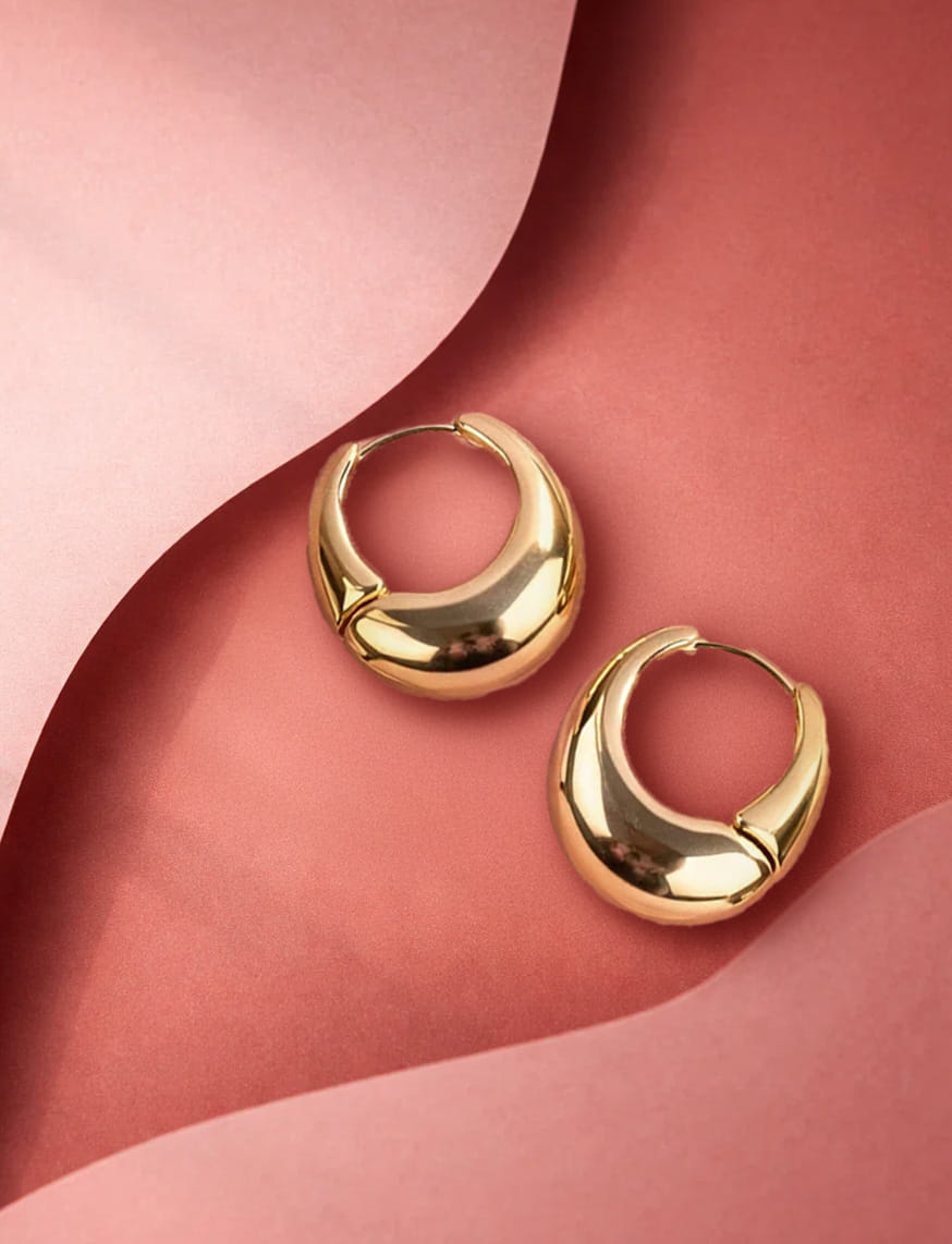 Dune Glow Hoops Earrings