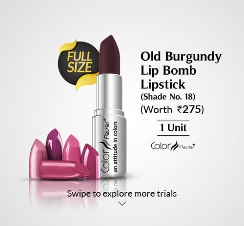 Lip Bom Lipstick Old Burgundy Shade 18
