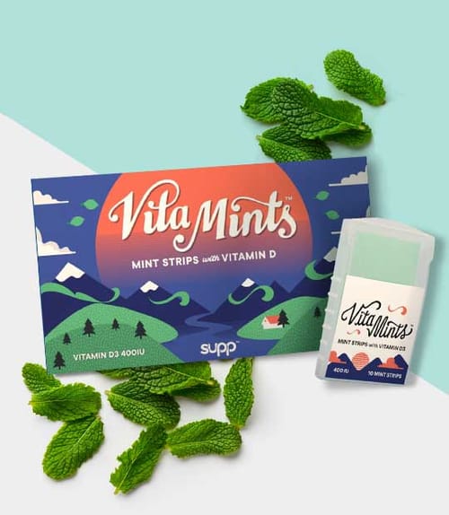 Mint Strips With Vitamin D
