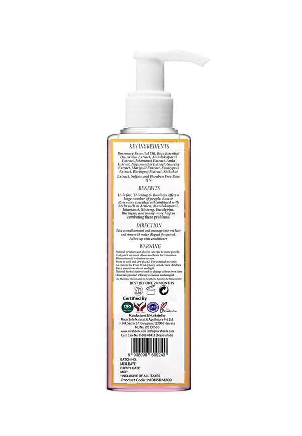 Rose & Marigold Anti Hair Fall Shampoo – thumbnail 2