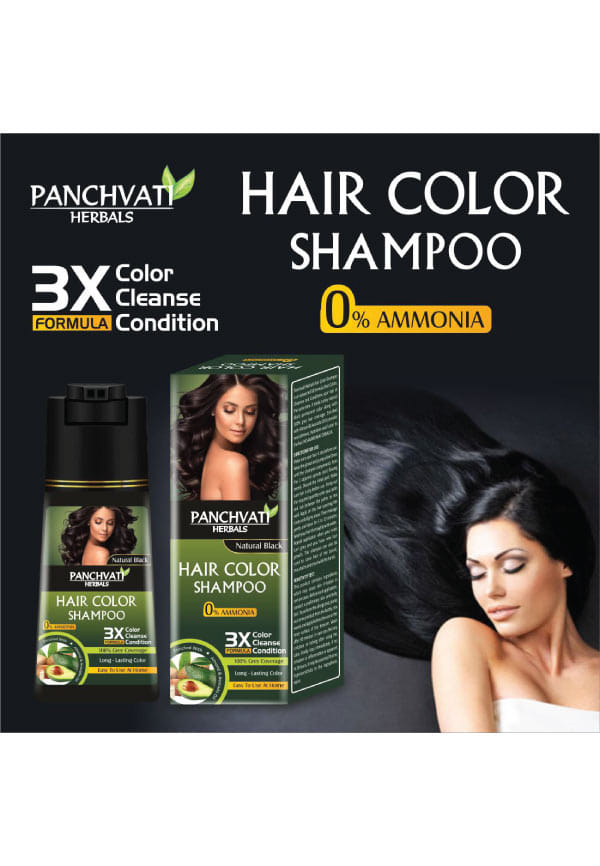 Natural Black Hair Color Shampoo 3X Formula - Color, Cleanse & Conditing – thumbnail 2