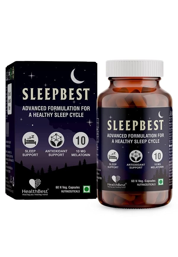 Sleepbest Tablets for Healthy Sleep | Melatonin| Antioxidant | 60 Tablets