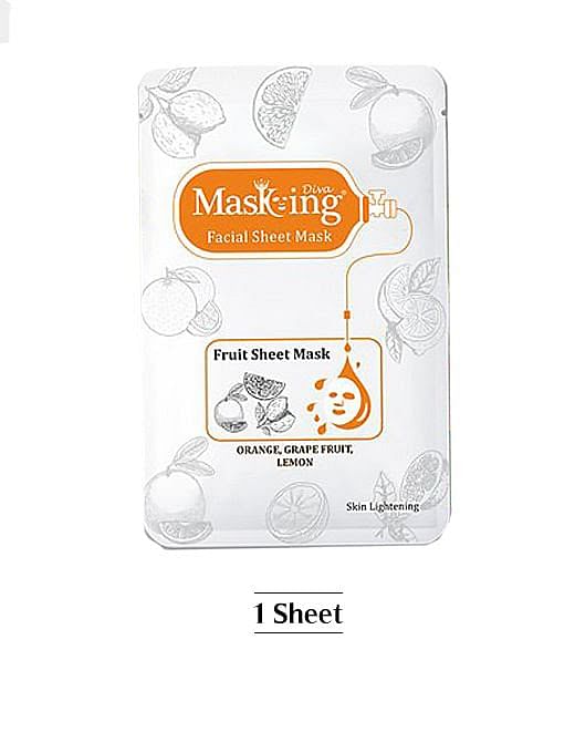 Fruit Sheet Mask - Orange, Grapefruit and Lemon