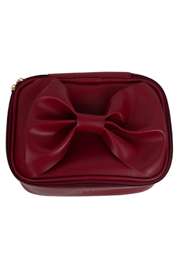 Bow Trousseau Pouch - Maroon – thumbnail 3