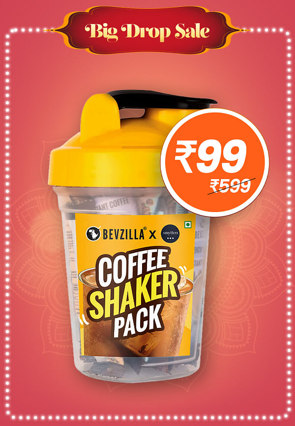 Coffee Shaker + 15 assorted Sachets pack