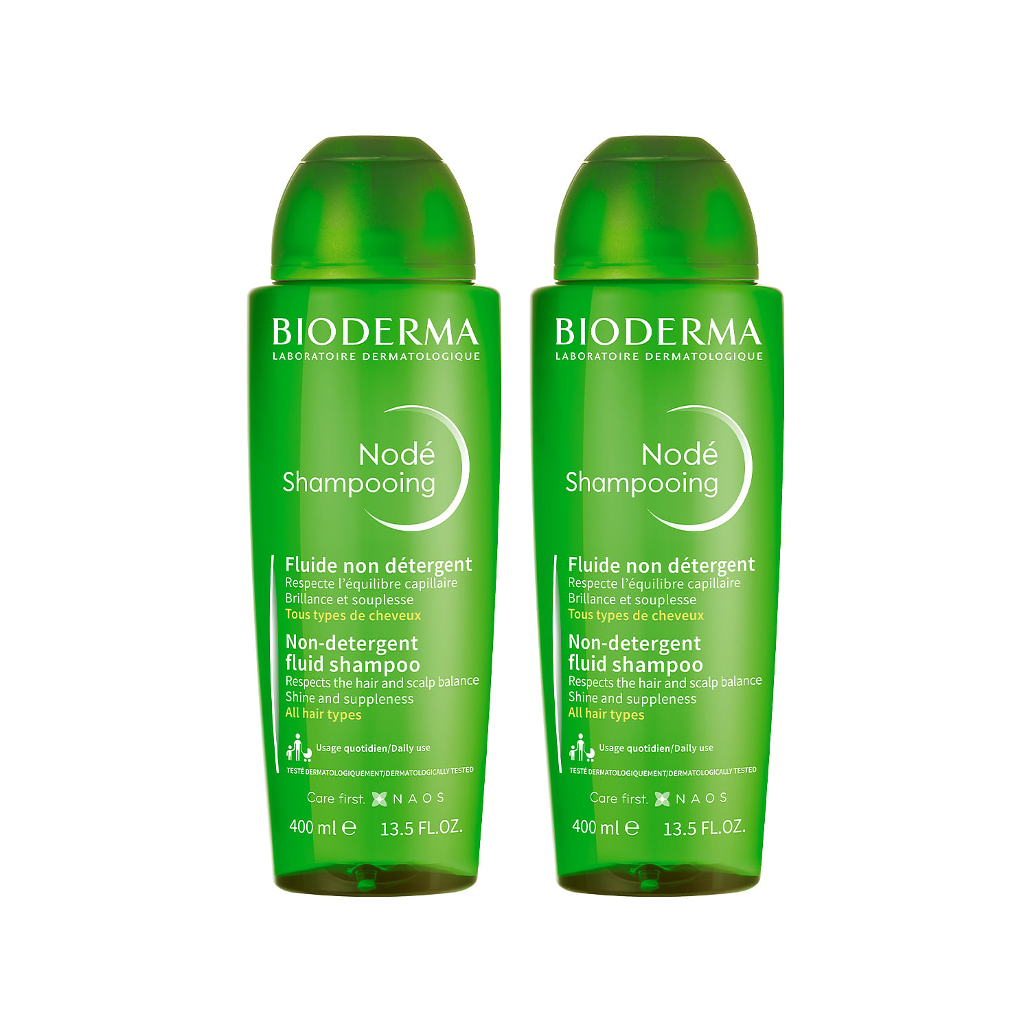 Node Fluid Non-Detergent Shampoo Combo (Pack of 2) (400 )