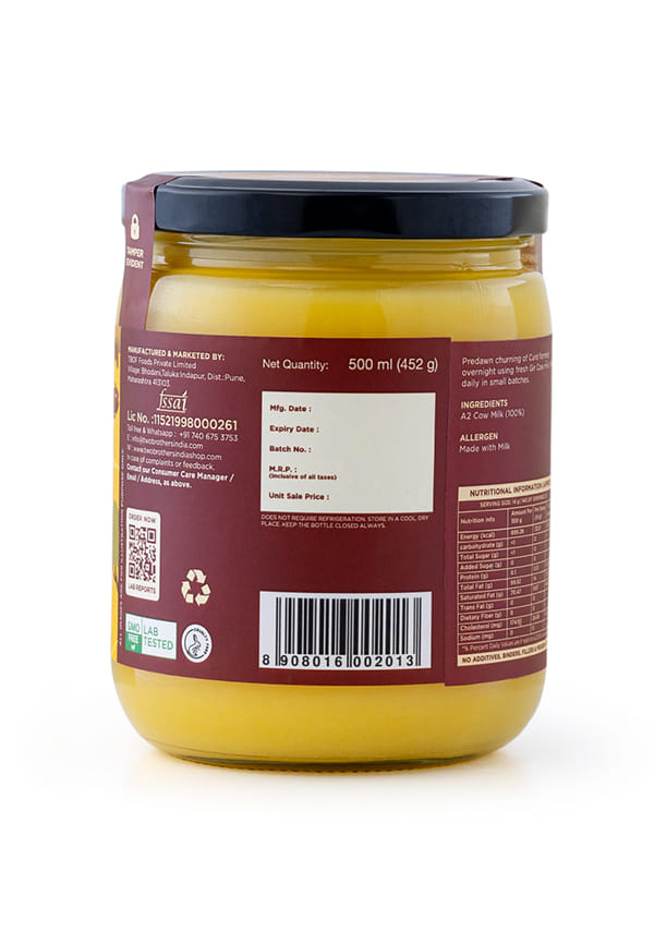 Two Brothers Full Moon A2 Gir Ghee (Cow) – thumbnail 2