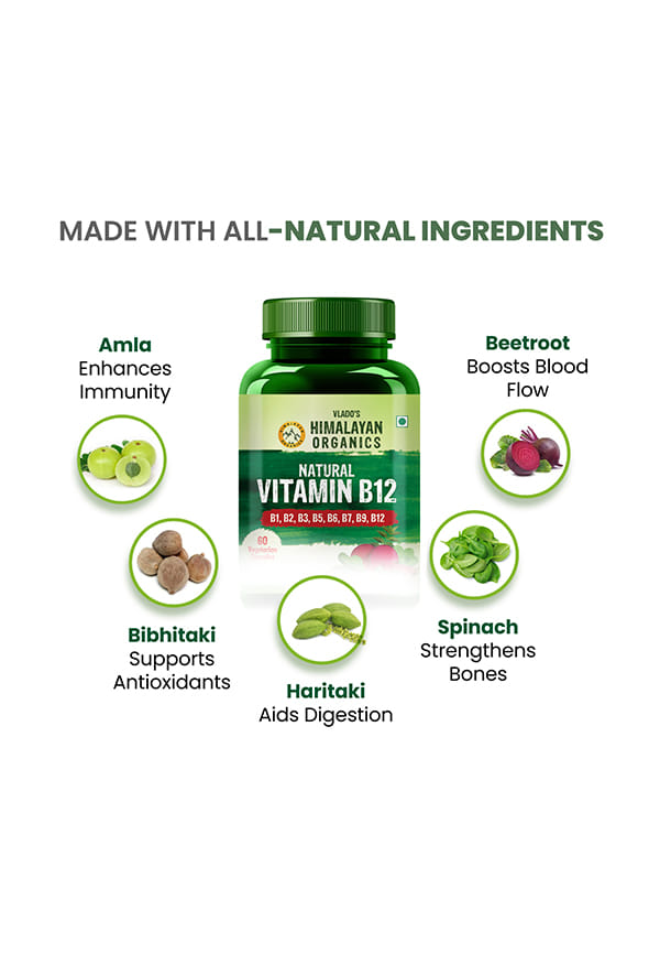 みんちゃん出品　b12 Plant Based Vitamin B12 Natural | Size: 60 Units By Vlado's