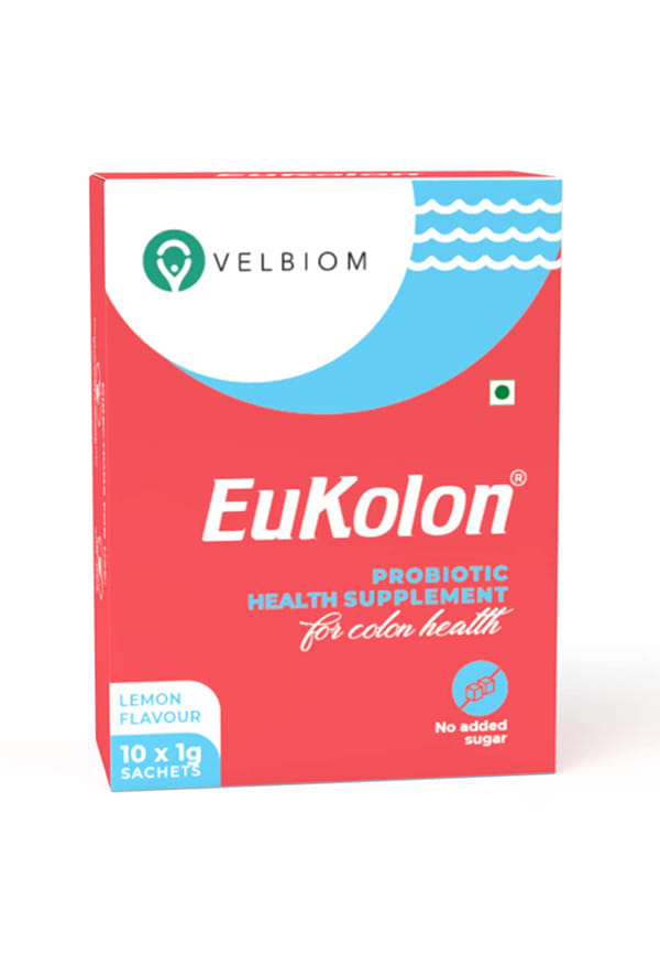 Velbiom Eukolon, Probiotics Supplement for Gut & Digestive Health