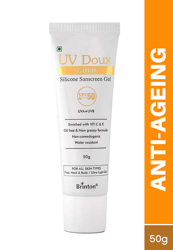 Gold Sunscreen Gel | Enriched with Vitamin C & E