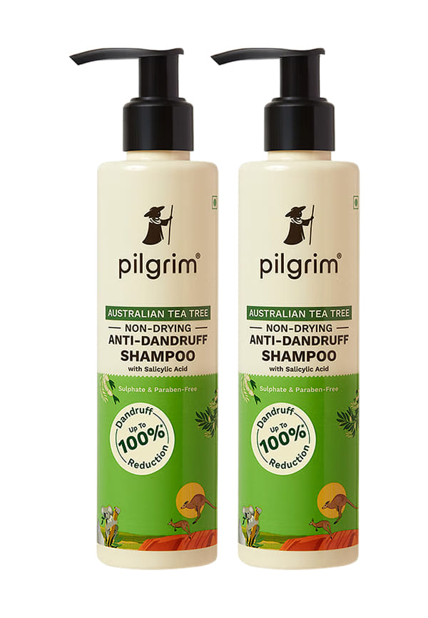 Australian Tea Tree Non-Drying Anti-Dandruff Shampoo| Pack of 2