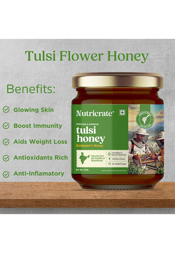 Raw Tulsi Honey – thumbnail 4