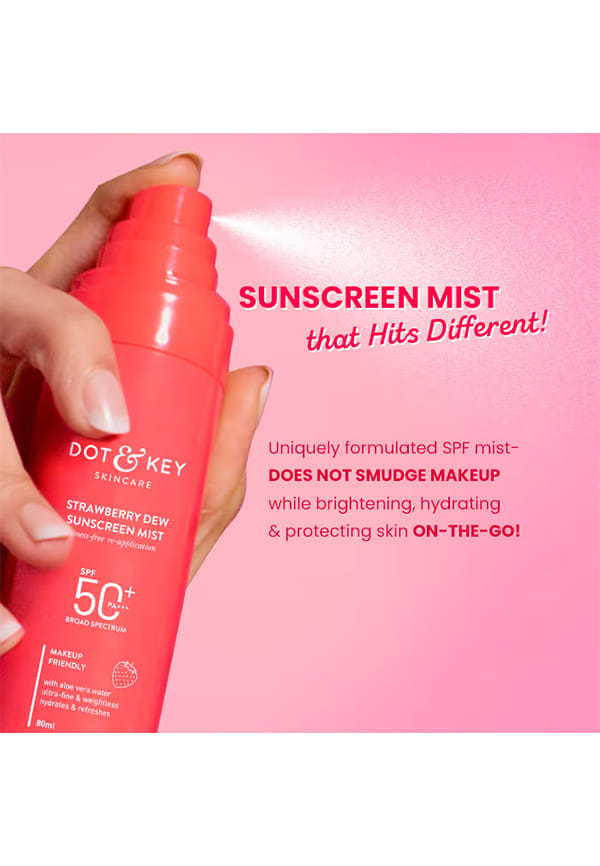 Strawberry Dew Sunscreen Mist SPF 50+, PA+++ – thumbnail 2