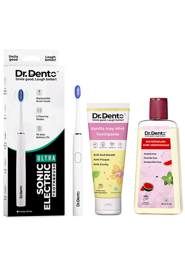 Ultra - Forsty White with Vanilla Icey Mint Toothpaste and Watermelon Mint Mouthwash