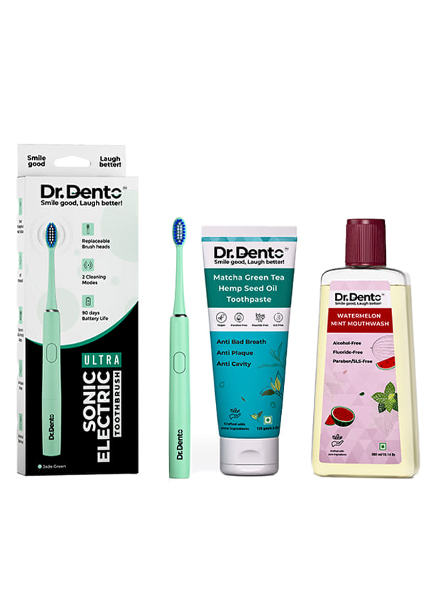 Ultra - Jade Green with Matcha Green Tea Toothpaste and Watermelon Mint Mouthwash