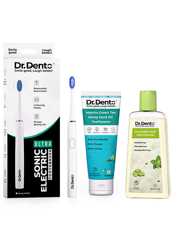 Ultra - Forsty White with Matcha Green Tea Toothpaste and Cucumber Mint Mouthwash