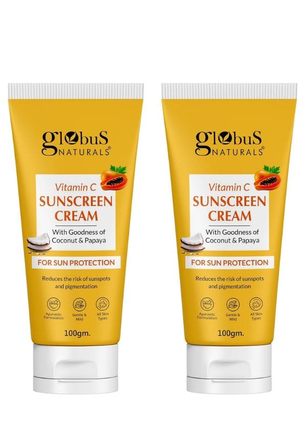 Vitamin C Sunscreen Cream with Goodness of Coconut & Papaya For Sun Protection