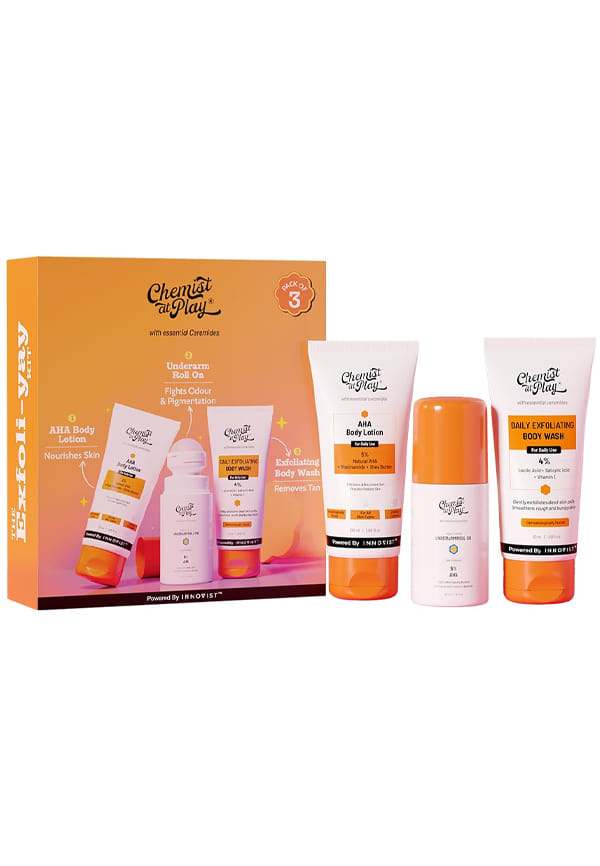 Chemist At Play Exfoliating Kit| Fades Tan, Pigmentation and Fights Odour