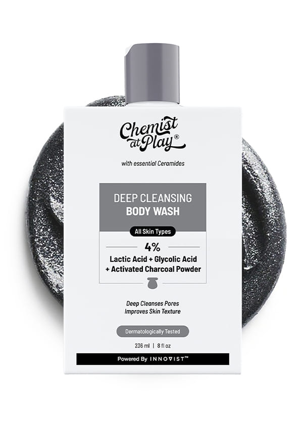 Deep Cleansing Body Wash| Charcoal, Lactic & Glycolic Acid
