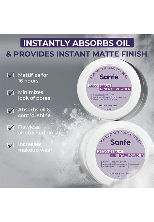 No Sebum Mineral Powder | For instant matte finish, controls excess sebum – thumbnail 2
