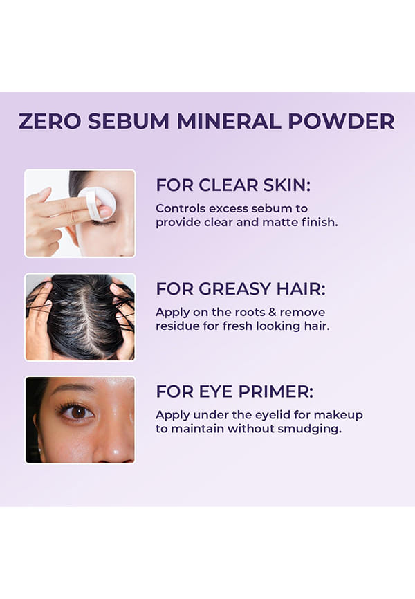 No Sebum Mineral Powder | For instant matte finish, controls excess sebum – thumbnail 4