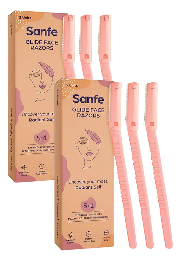 Glide Reusable Face & Eyebrow Razor For Women | Duo Pack