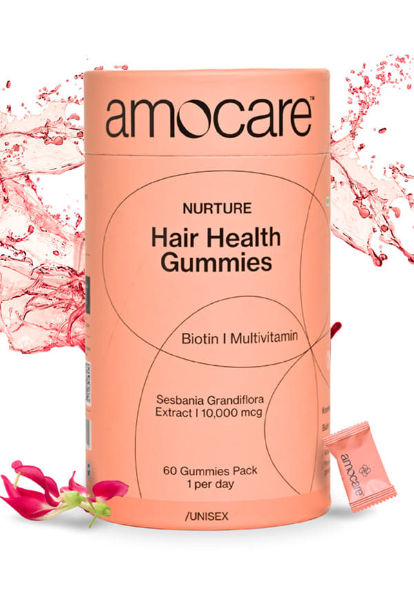 Biotin Hair Gummies | For Healthy Hair, Nails and Skin | Strawberry Flavour