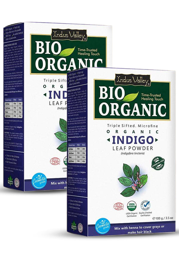 Bio Organic Indigo Leaf Powder | Pack of 2