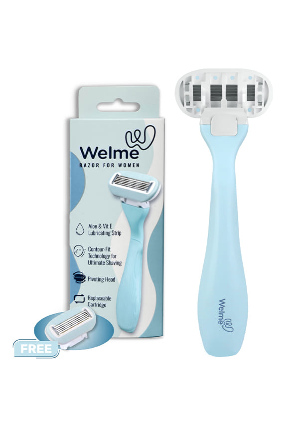 Reusable Hair Removal Razor for Women with Aloe Vera & Vitamin E